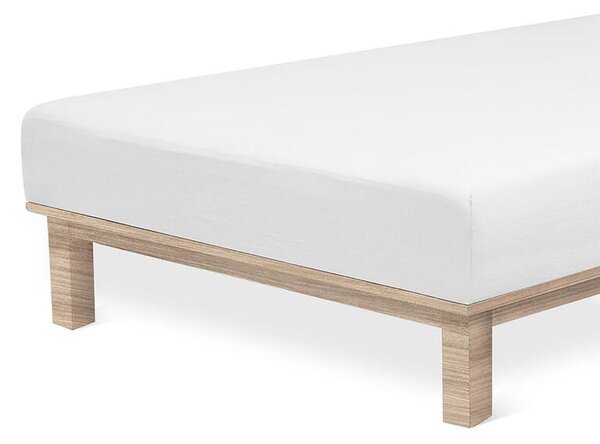 Napinane prześcieradło Jersey z elastanem białe zestaw 2 szt. 90 x 200 cm