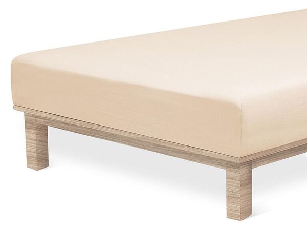 Napinane prześcieradło Jersey z elastanem kawowe zestaw 2 szt. 90 x 200 cm