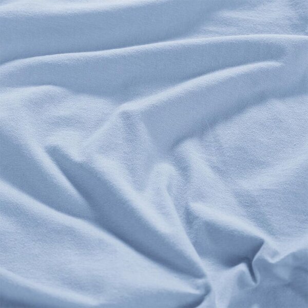 Napinane prześcieradło Jersey z elastanem niebieskie 90 x 200 cm