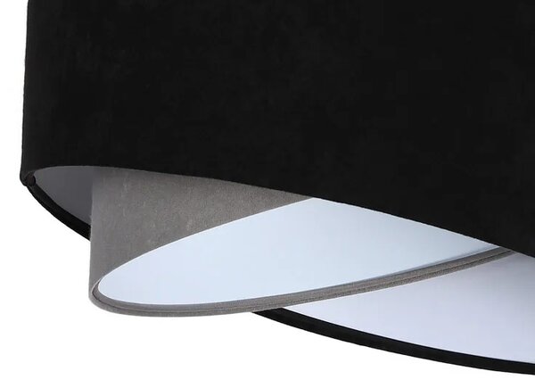 Czarno-szara nowoczesna lampa wisząca - 3X EX986 R6-W83