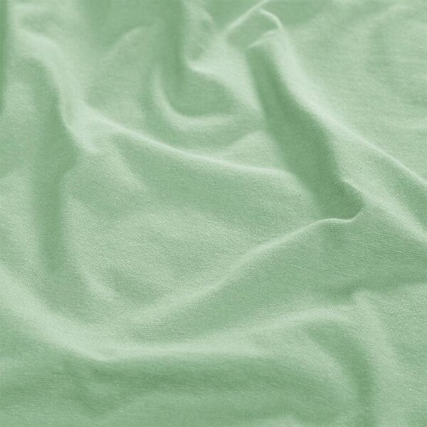 Napinane prześcieradło Jersey z elastanem zielone 90 x 200 cm