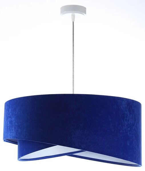 Niebiesko-biała asymetryczna lampa wisząca - 7X EX989 B4-T96