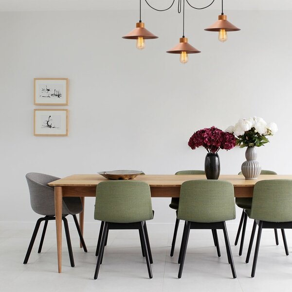 Lampa wisząca w kolorze miedzi z metalowym kloszem ø 114 cm Manavgat – Opviq lights