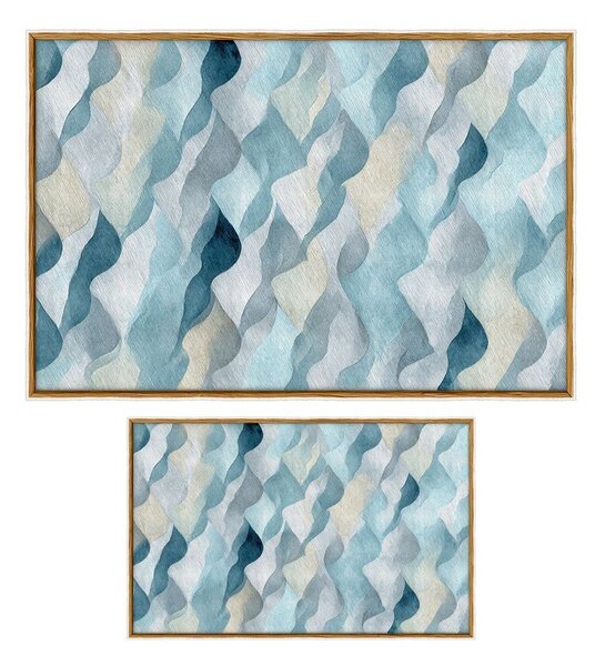 Niebieskie dywaniki łazienkowe zestaw 2 szt. 60x100 cm – Foutastic