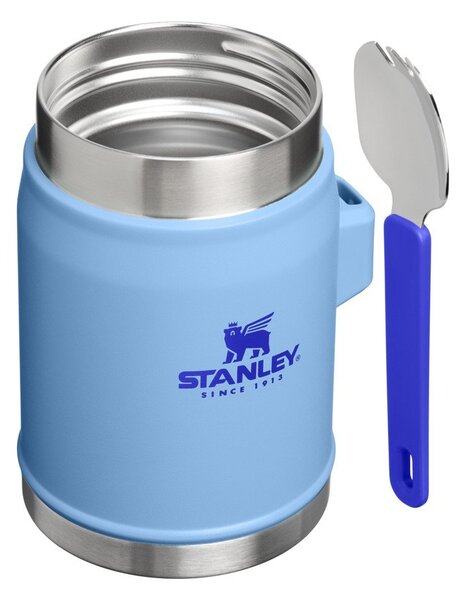 Niebieski termos na jedzenie ze stali nierdzewnej 400 ml Legendary Food Jar + Spork Blue Sky – Stanley