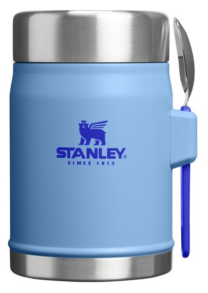 Niebieski termos na jedzenie ze stali nierdzewnej 400 ml Legendary Food Jar + Spork Blue Sky – Stanley