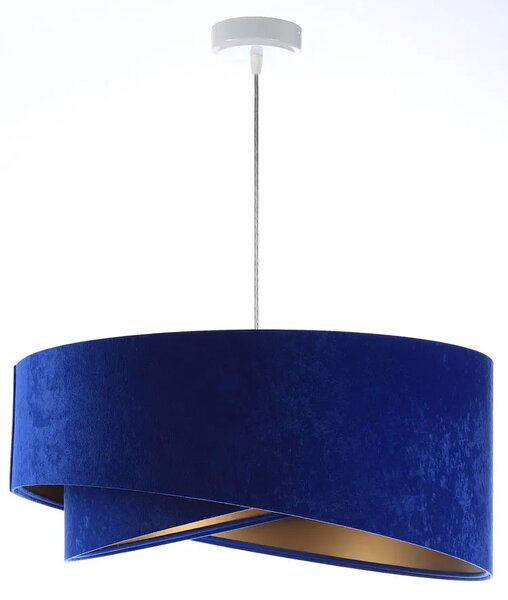 Niebiesko-złota lampa wisząca glamour - 5X EX989 W1-L71