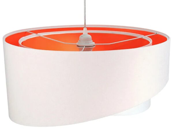 Biało pomarańczowa skandynawska lampa wisząca 22X EX990 A6-R07