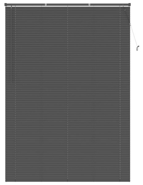 Elegancka żaluzja wenecka pvc srebrnoszara 213 x 150 cm z drążkiem obrotowym i klipsem bezpieczeństwa
