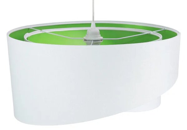 Biało-zielona elegancka lampa wisząca - 3X EX990 D2-B33