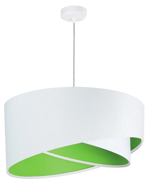 Biało-zielona elegancka lampa wisząca - 3X EX990 D2-B33