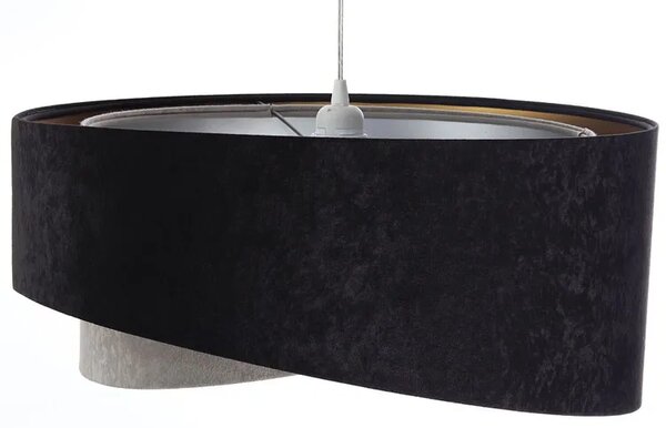 Czarno-szara asymetryczna lampa wisząca - 6X EX992 W1-L85