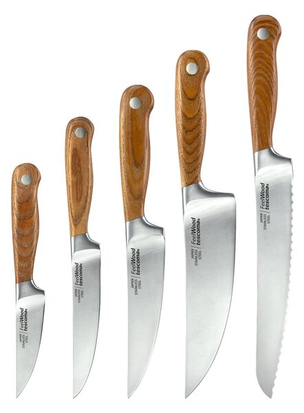 Zestaw noży ze stojakiem 5 szt. Feelwood – Tescoma