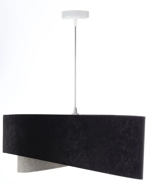Czarno-szara asymetryczna lampa wisząca - 6X EX992 W1-L85