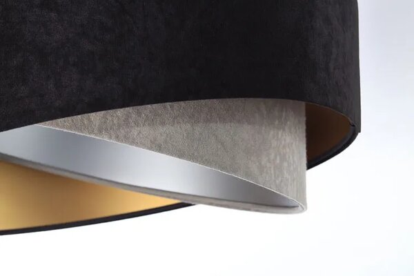 Czarno-szara asymetryczna lampa wisząca - 6X EX992 W1-L85