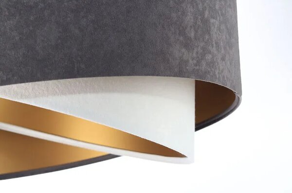 Grafitowo-biała lampa wisząca glamour- EX992 L7-A78