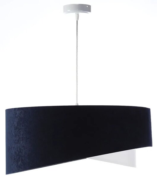Granatowo-biała lampa wisząca nad stół - EX995 T8-C20
