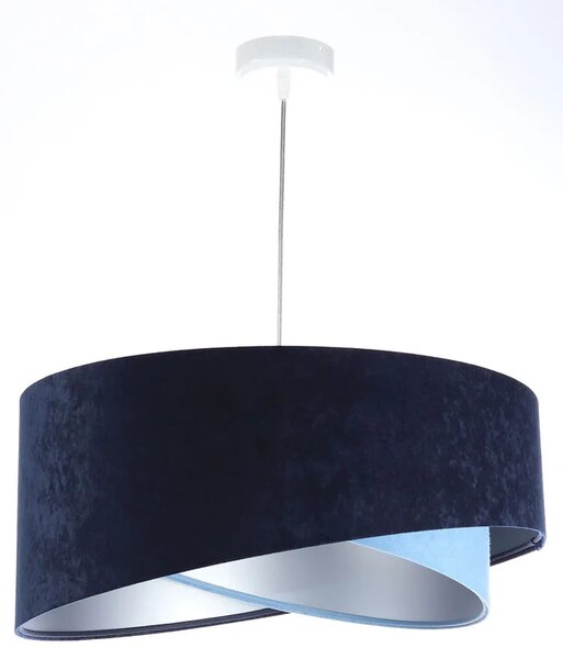 Granatowo-srebrna asymetryczna lampa wisząca - 4S EX994 A6-G35
