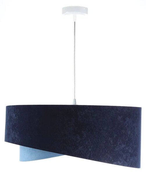 Granatowo-srebrna asymetryczna lampa wisząca - 4S EX994 A6-G35