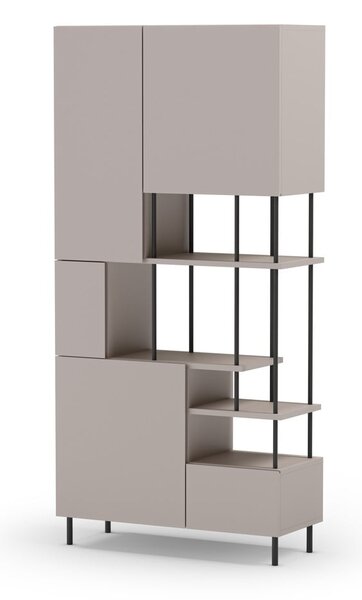 Kremowy regał 84x175 cm Perla – Marckeric