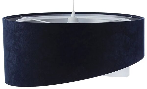 Granatowo-srebrna lampa wisząca nad stół - 3X EX995 W5-S09