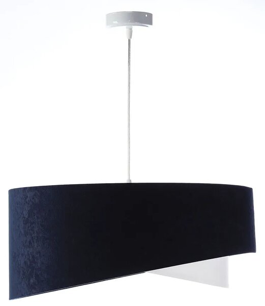 Granatowo-srebrna lampa wisząca nad stół - 3X EX995 W5-S09