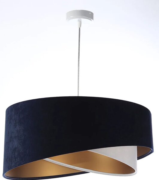 Granatowo-złota lampa wisząca nad stół - 4X EX995 A9-T90