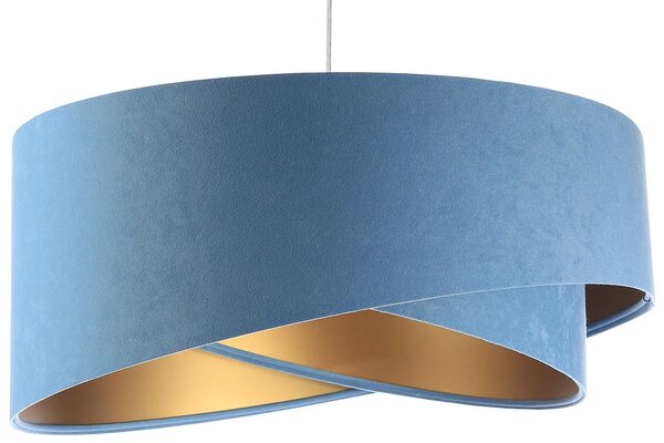 Niebiesko-złota welurowa lampa wisząca - EX996-Alias