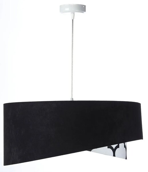 Czarno-srebrna asymetryczna lampa wisząca - 4X EX997 Z1-A31
