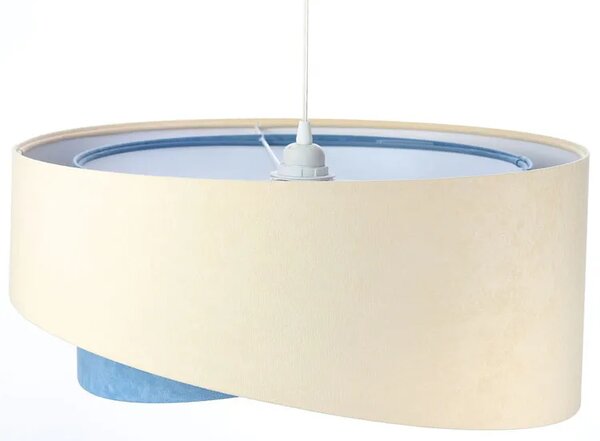 Beżowo-biała skandynawska lampa wisząca - 2X EX998 R0-S88