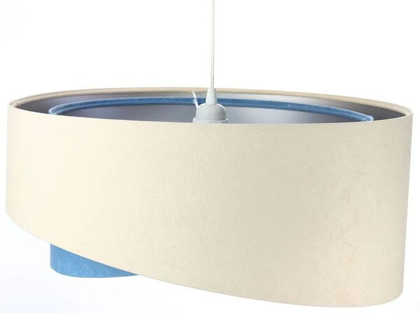 Beżowo-srebrna nowoczesna lampa wisząca - EX998 C3-C44