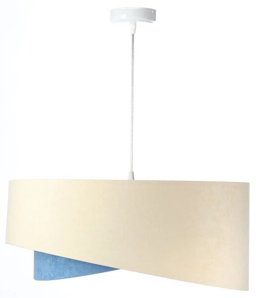 Beżowo-złota lampa wisząca nad stół R5-T33