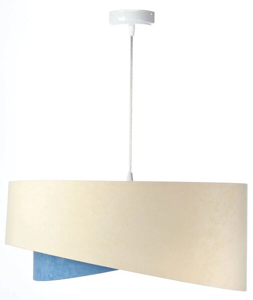 Beżowo-biała skandynawska lampa wisząca - 2X EX998 R0-S88