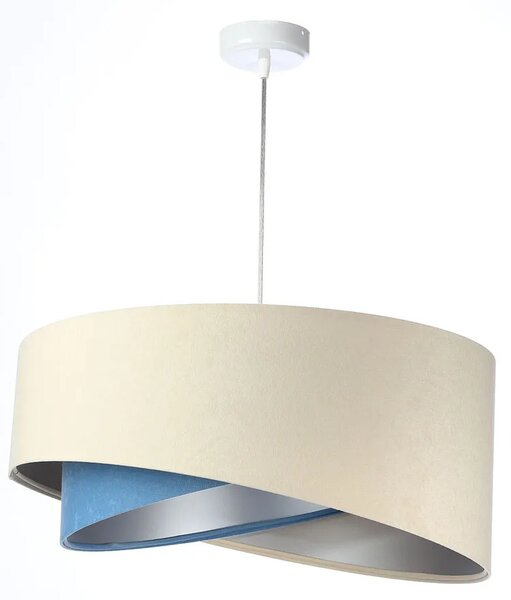 Beżowo-srebrna nowoczesna lampa wisząca - EX998 C3-C44