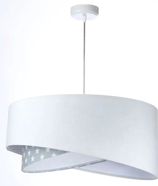 Biało-szara lampa wisząca w gwiazdki - 6X EX1000 D3-S94