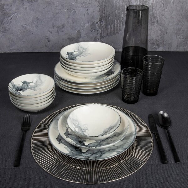 Porcelanowy zestaw talerzy 24 szt. – Hermia