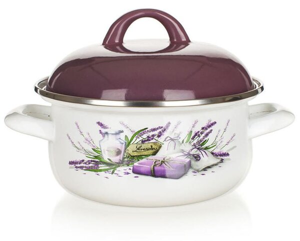 Garnek emaliowany Lavender, BANQUET 1,4 l