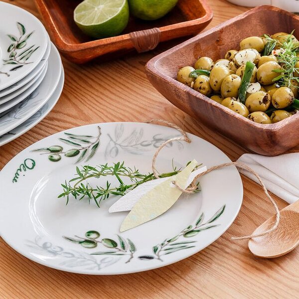 Banquet Porcelanowy zestaw talerzy OLIVES 18 szt