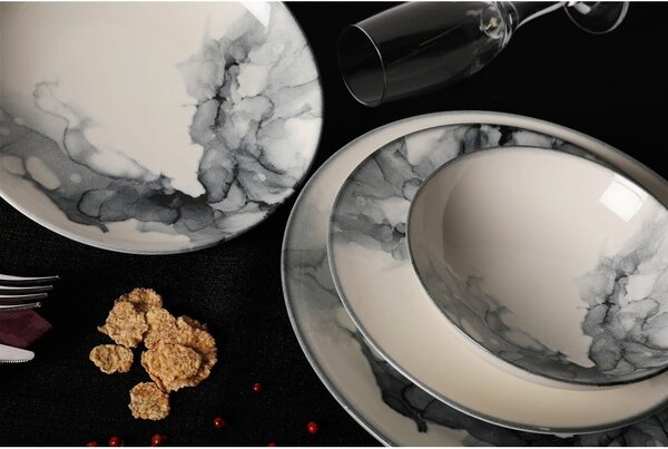 Porcelanowy zestaw talerzy 24 szt. – Hermia