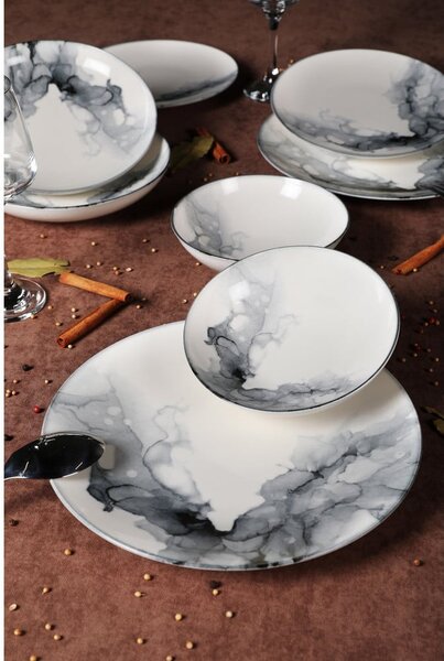 Porcelanowy zestaw talerzy 24 szt. – Hermia