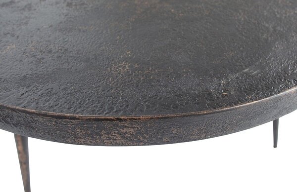 Czarny stolik BePureHome Bounds, ø 76 cm