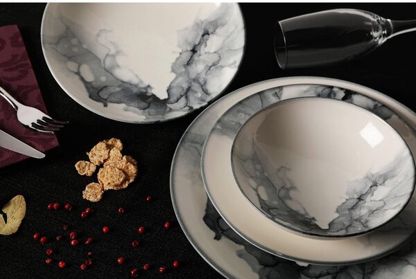 Porcelanowy zestaw talerzy 24 szt. – Hermia