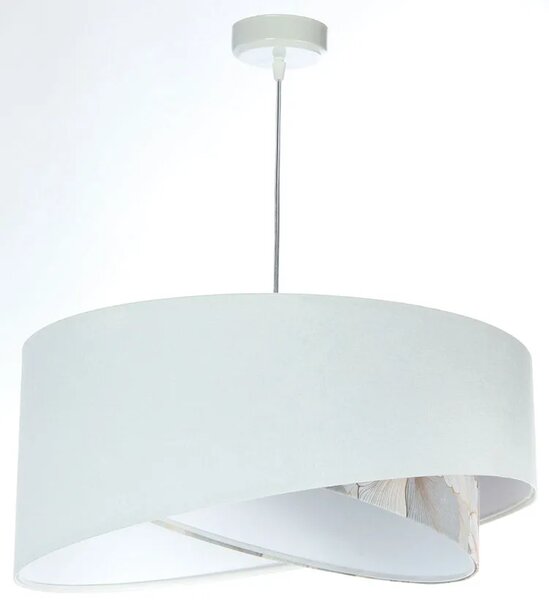 Biało-złota asymetryczna lampa wisząca F8-C05