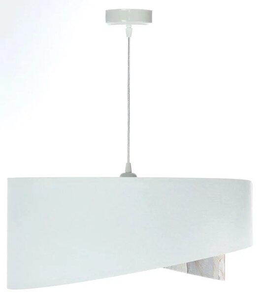 Biało-złota asymetryczna lampa wisząca F8-C05