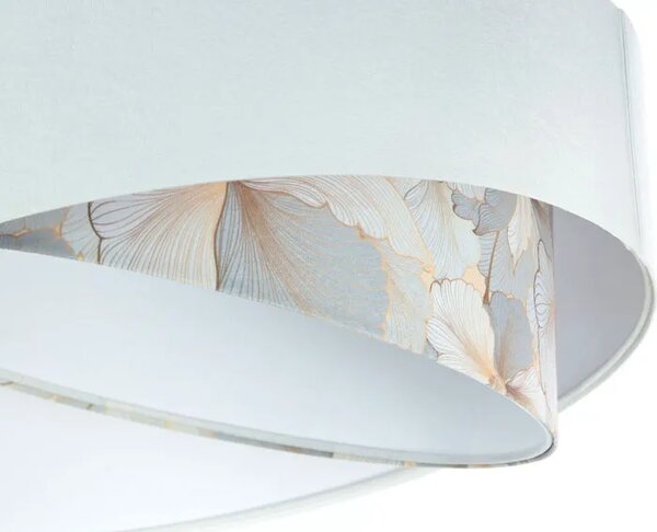 Biało-złota asymetryczna lampa wisząca F8-C05