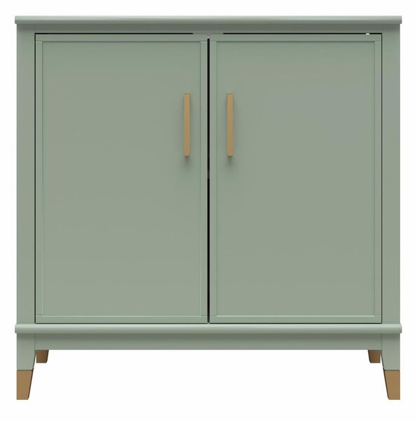 Zielona szafka 86x85x41 cm Westerleigh – CosmoLiving by Cosmopolitan