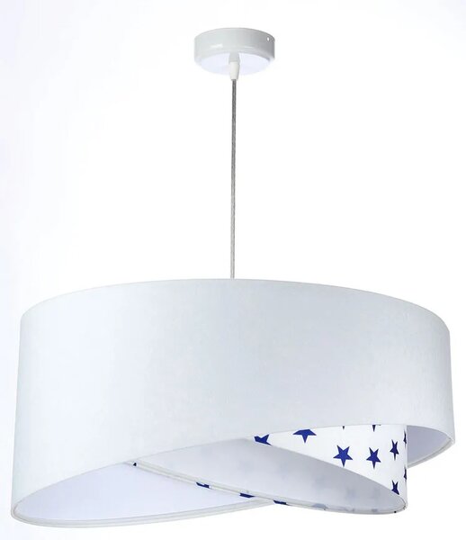 Biała lampa wisząca z gwiazdkami dla dziecka M4-M71