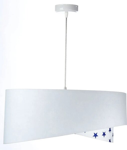Biała lampa wisząca z gwiazdkami dla dziecka M4-M71