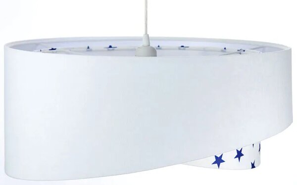Biała lampa wisząca z gwiazdkami dla dziecka M4-M71