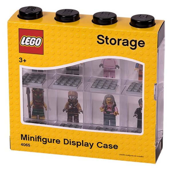 Czarna witryna kolekcjonerska na 8 figurek LEGO®